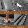thumbnail image 6 of Power Lift Recliner Chair for Elderly, PU Leather Electric Recliner Sofa with Heat & Massage, Remote, Overstuffed Armrests, Side Pocket, for Living Room or Bedroom, MS Grey, 6 of 7