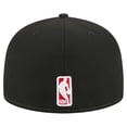 thumbnail image 4 of Men's New Era  White/Black Chicago Bulls Repeat 59Fifty Fitted Hat, 4 of 5