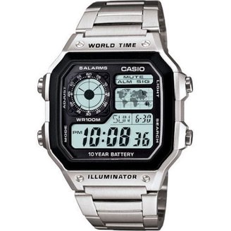 Montre Casio W-735H-8A Pour Homme - Alarme Vibrante, Super Illuminate, Neuf Avec Étiquettes