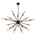 thumbnail image 6 of 54" Sputnik Chandelier 18-Light Modern Ceiling Light Fixture, Black and Gold, 6 of 11
