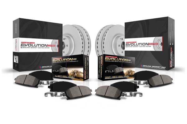 Power Stop CRK5557 Z17 Evolution Rear Kit-Coated Rotors and Ceramic Brake Pads