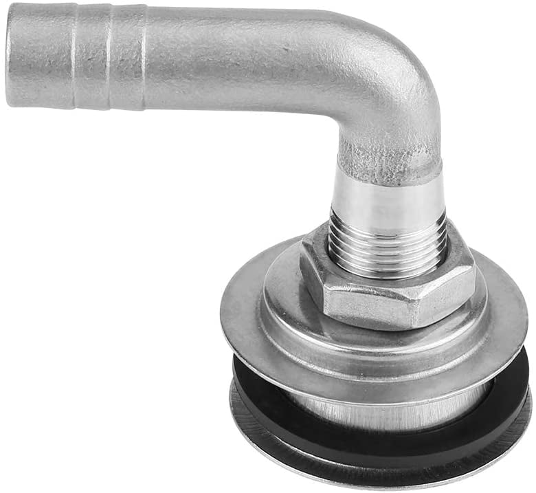 Fuel Gas Tank Vent,90° Stainless Steel Marine Boat Flush Mount Fuel Gas