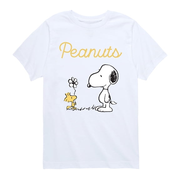Peanuts - Flower - Youth Boys Short Sleeve Graphic T-Shirt