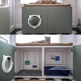thumbnail image 3 of Whtie-Cat Door For Pets Cat Flap - For Interior and Exterior Doors, 3 of 4