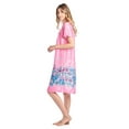 thumbnail image 2 of Casual Nights Women's Short Sleeve Muumuu Lounger Dress, 2 of 3