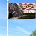 thumbnail image 3 of Cayyon Jesus Flag 3x5Feet Easter Jesus Resurrection Grommet Flag Banner with 2 Brass Grommets, 3 of 4