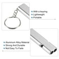 thumbnail image 4 of Uxcell Survival Whistle, Double Tubes Whistles Super Loud, Silver, 3 Pack, 4 of 6