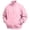 19#Pink, variant on Fleece Quarter Zip Sweatshirt for Men Long Sleeve Stand Collar Solid Pullover Trendy Fall Winter Casual Warm Comfy Top with Pocket Dark Gray XL