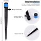 thumbnail image 2 of Aspersor con enchufe a tierra, ajustable en 360 grados, adecuado para riego de jardines y pastizales (50 piezas), 2 of 5