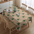 thumbnail image 2 of Brown Christmas Tree Pattern Rectangle Tablecloth 60"x84",Waterproof Polyester Rectangle Table Cloth, Wipeable Spillproof Polyester Tablecloth for Dining, Camping, Indoor and Outdoor, 2 of 5