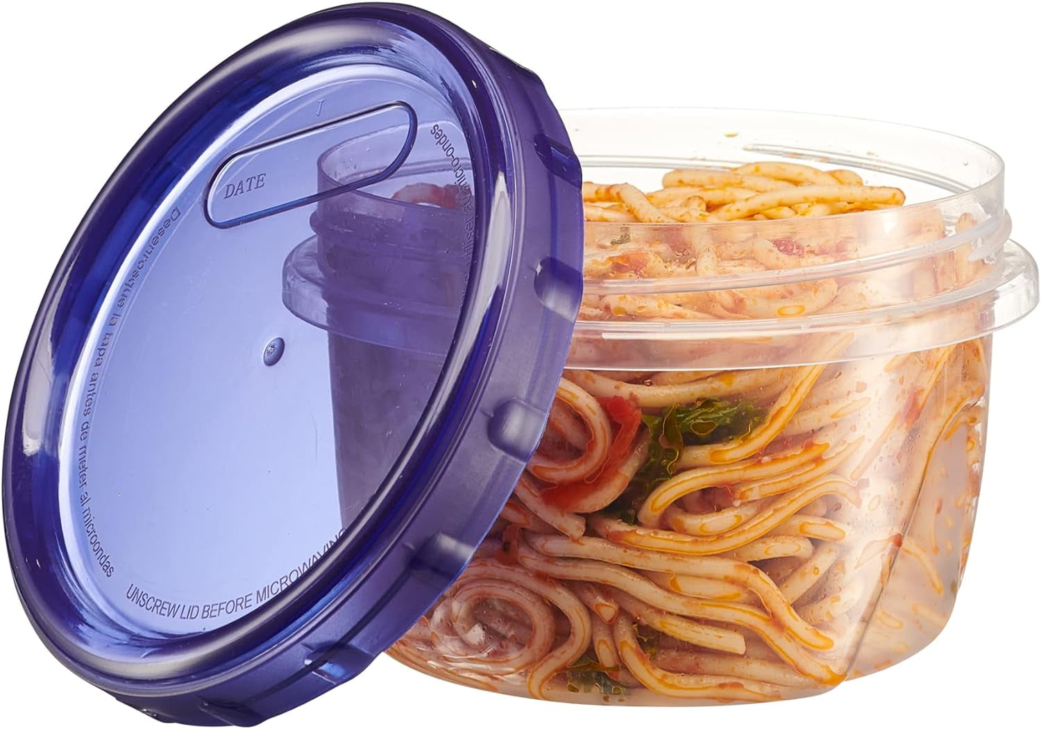 PLASTICPRO 16 Oz Twist Cap Meal Prep Containers Reusable Food Storage Containers with Lids, 12-Pack