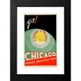 thumbnail image 2 of Anonymous 11x14 Black Modern Framed Museum Art Print Titled - Chicago. World's Brightest Spot. Go! (1933), 2 of 5