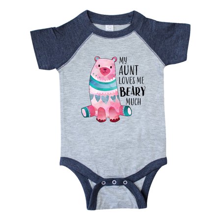 

Inktastic My Aunt Loves Me Beary Much with Cute Bear Gift Baby Boy or Baby Girl Bodysuit