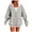 White, variant on Dgankt Sweatshirts for Women Casual Printed Ladies Long Sleeve Tops Zip Blouse Hooded Sweatshirts Coat,Sizes S-2XL
