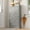 Grey, variant on Shoe Cabinet with 3 Flip Drawers, Narrow Shoe Storage with Adjustable Shelf, Shoe Organizer Rack, Slanted Pattern, for Entryway Grey Wood Grain, 22.4”W x 9.4”D x 42.3”H