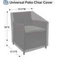 thumbnail image 2 of Funda impermeable para sillas de exterior OutdoorLines - Resistente a los rayos UV, resistente al viento y al agua, para muebles de exterior, 1 paquete, 85 cm de ancho x 80 cm de profundidad x 91 cm, 2 of 8