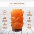 thumbnail image 4 of Nevlers Hand Carved Pink Himalayan Salt Lamp - Rose Shape | Dimmer Switch | Rustic Decor, 4 of 8