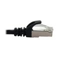 thumbnail image 2 of Eaton Tripp Lite Series STP (RJ45 Cat6a 1 ft 10G Snagless Shielded Slim Ethernet Cable M/M), PoE, Black, (0.3 M) - Câble Réseau - RJ-45 (M) à RJ-45 (M) - 1 ft - 0,2 in - STP - CAT 6a - IEEE 802.3an/IEEE 802.3af/IEEE 802.3at - CM - Sans Accrochage, Toronné - Noir - pour P/N: N235-001-SH-6AD, N238-001-SH-TFA, N254-024-SH-6A, 2 of 3