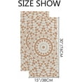thumbnail image 6 of GZHJMY Soft Hand Towels, 2 Pack Towels Brown Kaleidoscopic Effect Absorbent Washcloths Multipurpose for Bathroom Gym Hotel Spa, 6 of 6