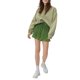 thumbnail image 2 of VISgogo, pantalones cortos sueltos elásticos informales para mujer, pantalones cortos de cintura alta plisados de Color sólido a la moda VISgogo  moda, 2 of 5