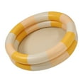 thumbnail image 2 of Falleo Clearance Inflatable Pool Baby Retro Blow Up Swimming Pool Family Cute Style Thickened Water Pool Yellow Stripe, 2 of 5
