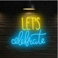 thumbnail image 5 of Handmadetneonsign Let's Celebrate Neon Sign, Quote Wall Art Decor, Words Wall Decor 51132, 5 of 5
