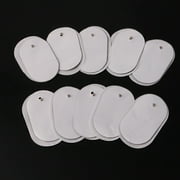 TRINGKY 10Pcs Silicone Gel Tens Units Electrode Replacement Massager Pads