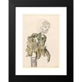 thumbnail image 2 of Barbara Elisabeth van Houten 11x14 Black Modern Framed Museum Art Print Titled - Blooming Chrysanthemum, in a Vase (1872 - 1950), 2 of 5