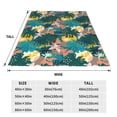 thumbnail image 3 of Pofeuu Hawaiian Style Print Ultra-Soft Micro Fleece Blanket,for Bed Or Sofa,All Season Throw Blankets Flannel Blanket-40"x30", 3 of 7