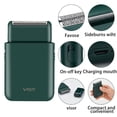 thumbnail image 2 of Electric Razor for Men, Washable USB Rechargeable Cordless Electric Foil Shaver with Precision Pop-Up Beard Trimmer, Multifunction Portable Travel Shaver for Men's Beard Shaving Trimming Green, 2 of 9