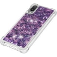 thumbnail image 6 of case for Samsung Galaxy A02 Case for Girls Women, Fashion Shiny Creativity Quicksand Flowing Liquid Floating Soft TPU Cover Glitter Cute Bling Clear Protective Case for Samsung Galaxy M02 RLS Purple, 6 of 14