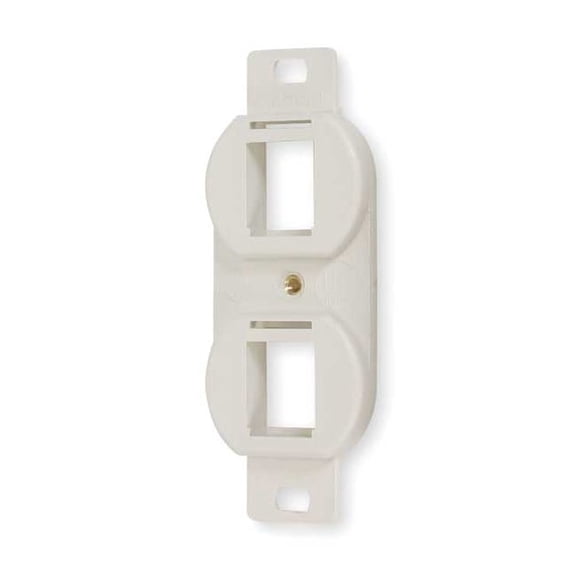 Hubbell Premise Wiring Outlet Frame,2P,Flush Keystone Mounting BR106C