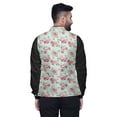 thumbnail image 2 of Atasi Floral Printed Wedding Jackets For Men Nehru Jacket Waist Coat For Festive Season-Small, 2 of 6