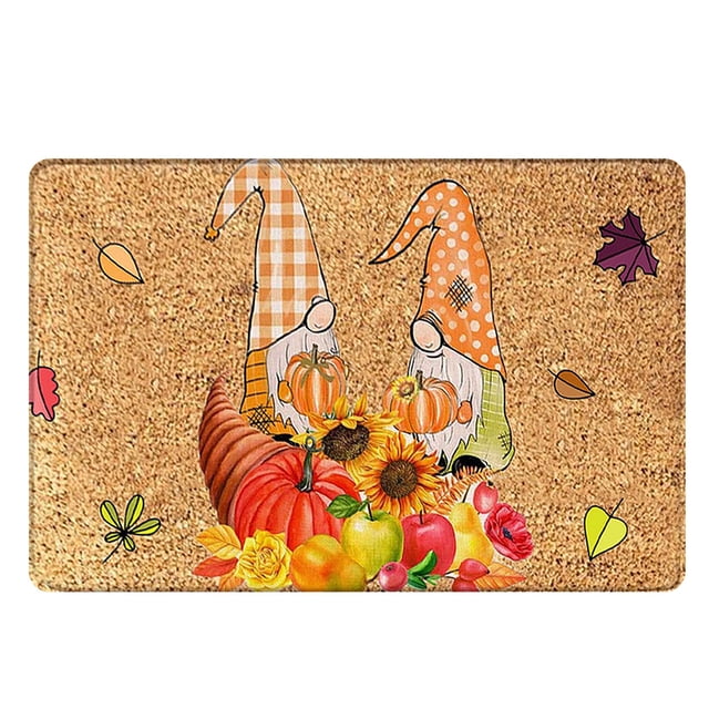Indoor Carpet Halloween Decorations Indoor Halloween Decorations Fall Outdoor Decor Fall Gnomes Outdoor Fall Decor Fall Rug Fall Kitchen Rug 15.7*23.6 Inch