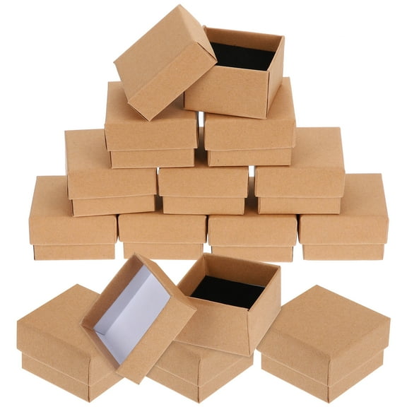 WSTEER 50pcs Cardboard Jewelry Boxes Gift Packaging Boxes for Necklace Ring Bracelet Earring