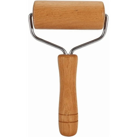 Wood Pastry Pizza Roller,Non Stick Wooden Rolling Pin,Time Saver Pizza Dough Roller,for Baking Pizza Crust or Pastry Dough Kitchen Utensils (1), Wood Pastry Pizza Roller,Non Stick Wooden Rolling
