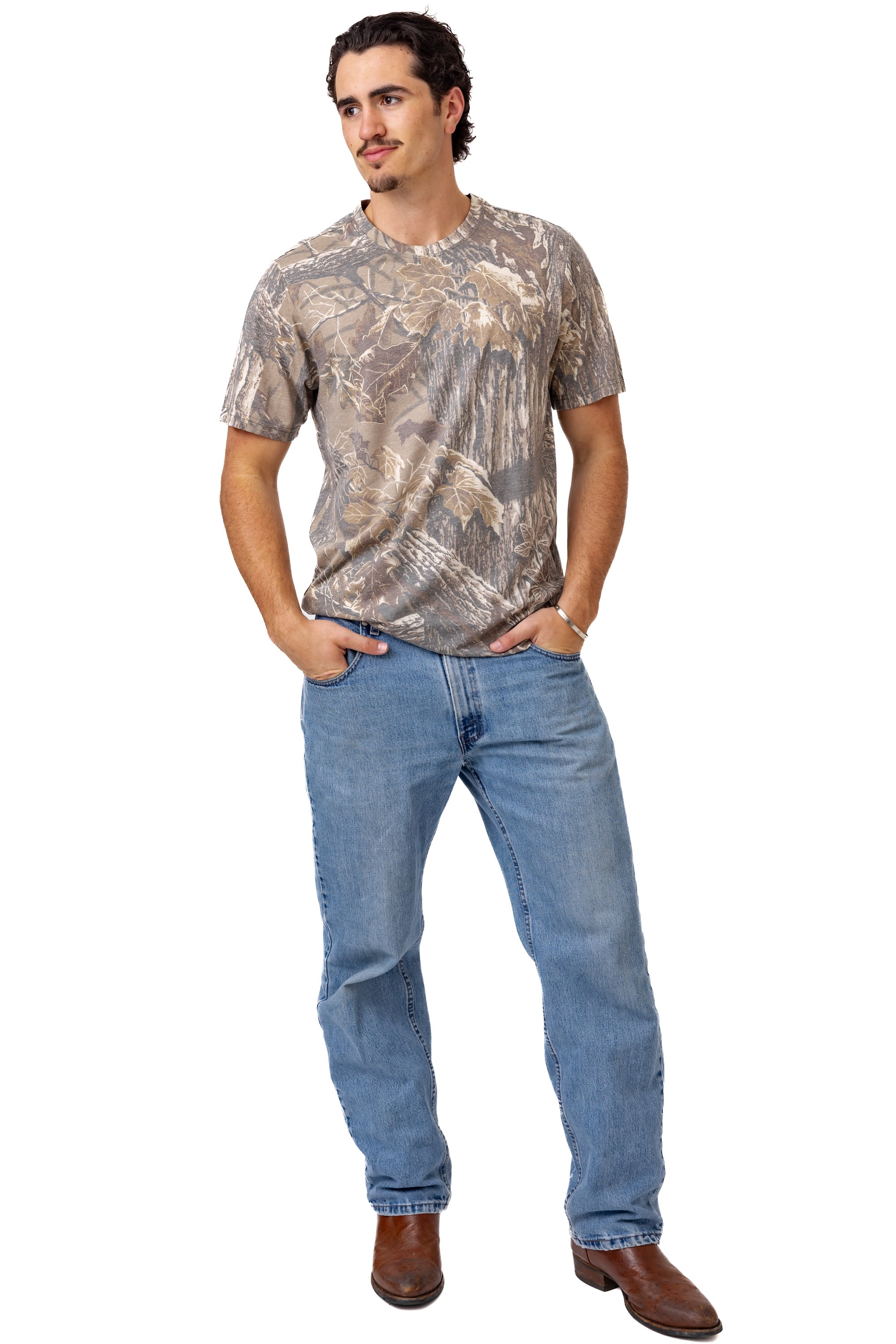 Realtree Camo Tri-Blend Short Sleeve Shirt – Lightweight & Soft, Outdoor & Hunting Apparel​ | S-5XL