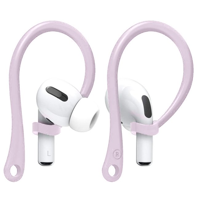 2 pares de ganchos para los oídos diseñados para Apple AirPods, diseñados para AirPods Pro y diseñados para AirPods 1 y 2, antideslizante, diseño ergonómico, construcción duradera de TPU, acceso