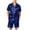 Blue, variant on 2 Piece Pajama Shorts Set for Men Silk Satin Short Sleeve Button Down Shirt and Elastic Waist Drawstring Shorts Set with Pockets Outfit Lightweight Soft Summer Vacation Lounge Sleepwear,Black L