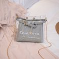 thumbnail image 4 of CAIXIA Messenger Bag Womens Letter Print Transparent Jelly Crossbody Messenger Bag, Lightweight Casual Daily Shoulder Purse, 4 of 4