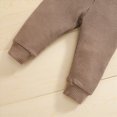thumbnail image 7 of HCNTES Toddler Boy Winter Clothes 3-6 Month Boy Clothes Winter Baby Boys Girls Long Sleeve Hooded Romper Tops Solid Pants Outfit Set 2PCS Clothes Baby Winter Clothes, 7 of 7