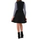 thumbnail image 3 of Allegra K Falda de Tirantes para Mujeres, Escote en V, Corte A, por encima de la Rodilla, Vestido Pinafore XL Negro, 3 of 6