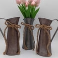 thumbnail image 3 of HONCLL Country Styles Metal Holder Rustics Decorative Milk Can for Home Garden Decors, 3 of 14
