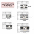 thumbnail image 6 of Graduation Trencher Cap Outdoor Rug 4x6 Ft, Non Slip Washable Area Rug, Farmhouse White Black Horizontal Stripes Patio Rugs Carpet Runner, Large Floor Mat for Indoor/Outdoor Deck Porch Camping, 6 of 8