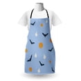 thumbnail image 3 of Ghost Apron, Happy Halloween Holiday Graphic Pumpkins Flying Bats and White Ghosts Scare Theme, Unisex Kitchen Bib with Adjustable Neck for Cooking Gardening, Adult Size, Multicolor, by Ambesonne, 3 of 4
