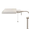 thumbnail image 2 of Metal Rectangular Desk Lamp with Adjustable Pole, Silver- Saltoro Sherpi, 2 of 5