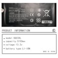 thumbnail image 2 of Batería de portátil Hubei SG03XL 11,55 V 61,6 Wh, 2 of 6