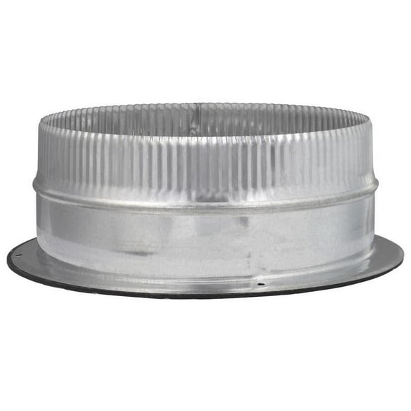 Imperial 10 in. D 26 Ga. Galvanized Steel Duct Start Collar
