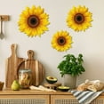 thumbnail image 4 of DefiDgd 3pcs Sunflower Wall Decor Wood Sunflower,Wall Farmhouse Flower Hanging Decorations For Home Office Tables Kitchen Farmhouse,Gift for Friend Family Teacher, 4 of 5
