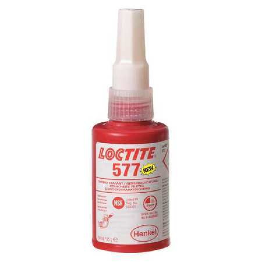 LOCTITE 2068749 Pipe Thread Sealant,50mL,Medium,Yellow Loctite 577